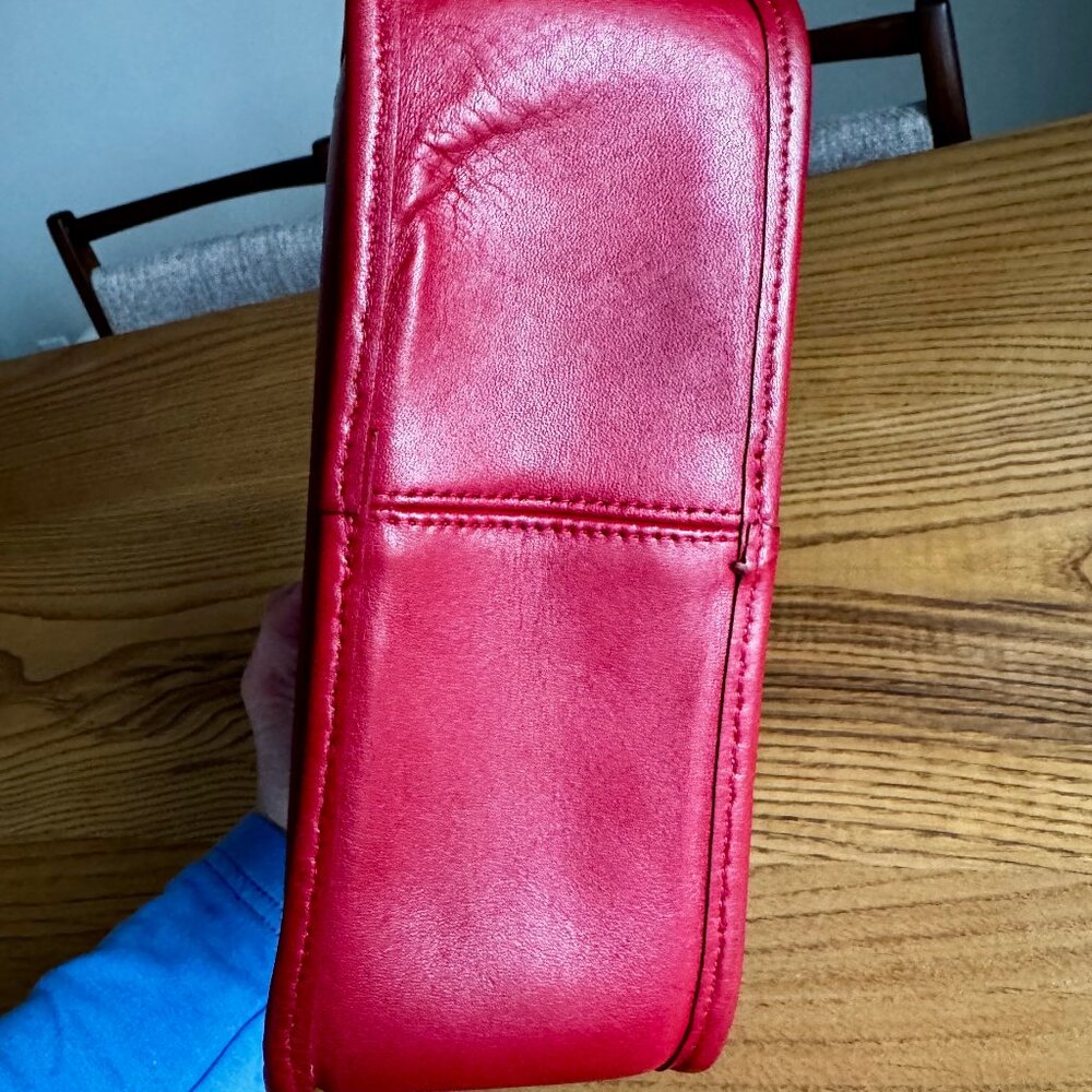 Coach Red Leather Crossbody Bag - Picture 9 of 16